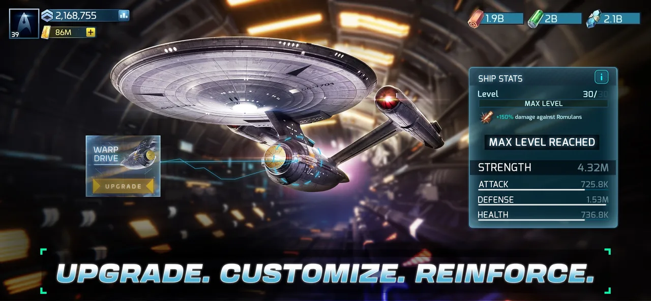 Star Trek Fleet Command official App Store promotional screenshot